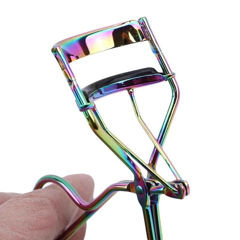 Новые радужные цветные щипцы для завивки ресниц модные складные ресницы