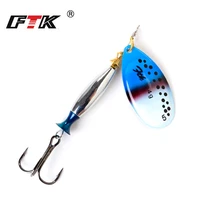 ftk fishing lure willow spinner bait 18g24g spinner bait with beads with mustad treble hooks for lure fishing