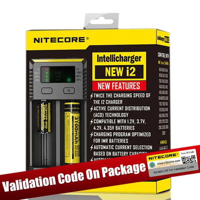 Nitecore D4 D2 Новый I4 I2 Digi зарядное устройство lcd интеллектуальная схема глобальная