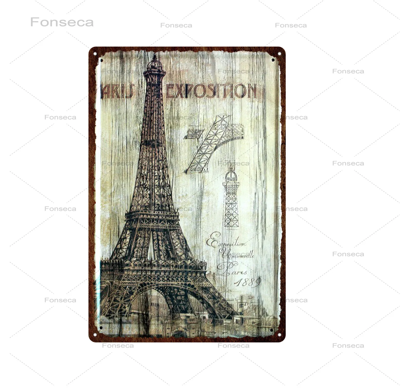 

Vintage City Travel Metal Sign Home Decoration Iron Painting Bar Pub Wall Art Retro Tin Poster 20x30cm