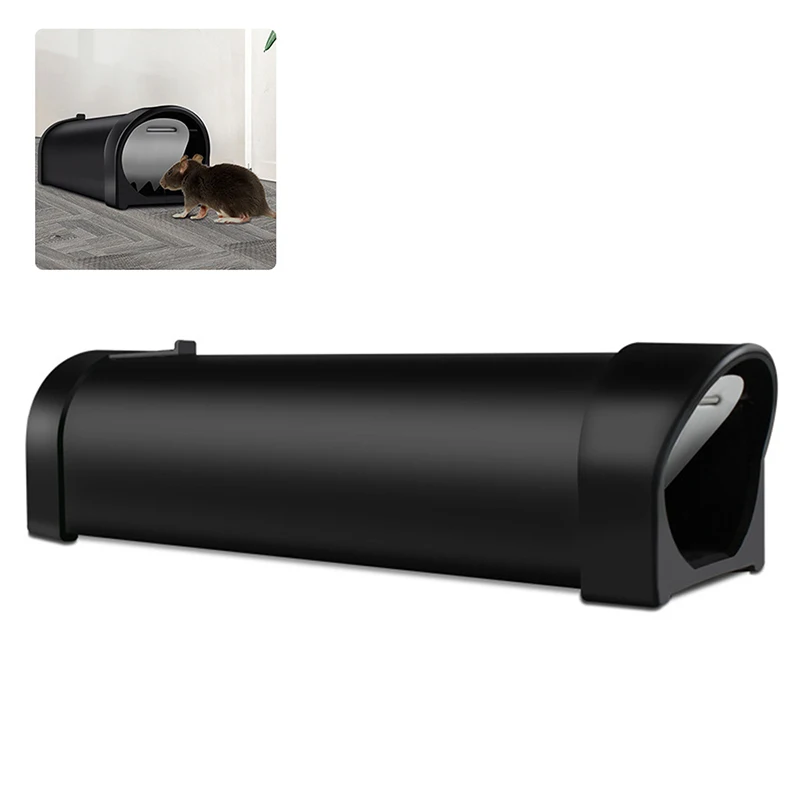 

Smart Self-locking Mousetrap Safe Firm Transparent Household Mouse Catcher Plastic Reusable Indoor Outdoor Rat Trap Hot