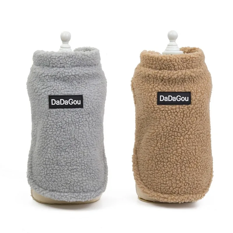 

Мягкая флисовая жилетка для собак, одежда для маленьких и средних собак, зимнее теплое хлопковое пальто для чихуахуа, французского бульдога...