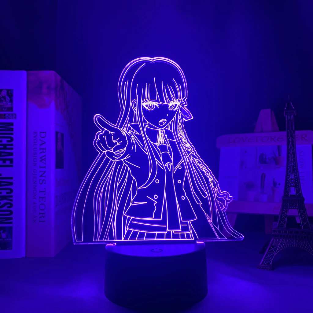 Светодиодная настольная лампа Danganronpa Kyoko Kirigiri акриловый светильник для украшения