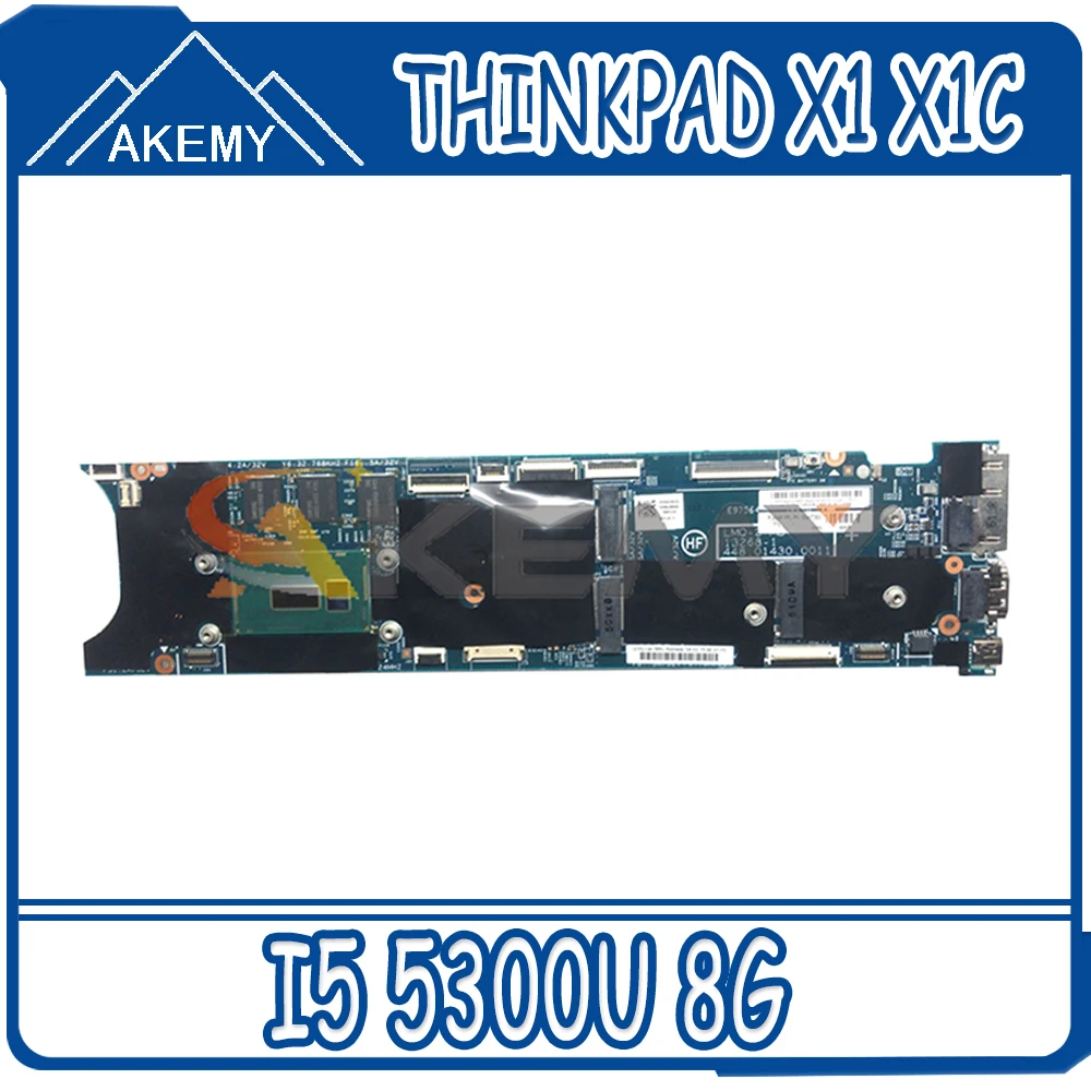 

Akemy для Lenovo ThinkPad X1 X1c ноутбук PC материнская плата LMQ-2 MB 13268-1 I5 5300U 8G; Гарантированное качество 100% тесты OK