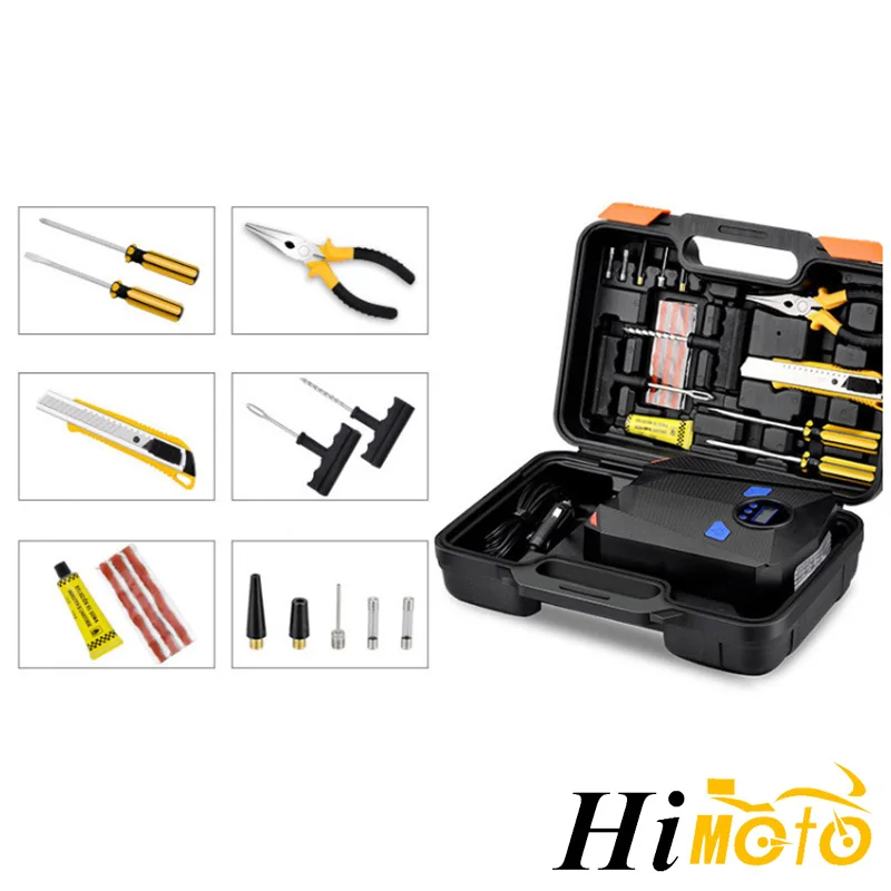 Цифровой насос для накачки шин автомобильный портативный воздушный компрессор 12