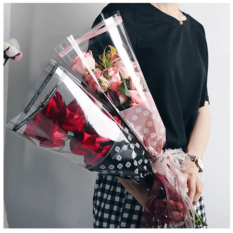 Целлофан оберточная бумага для цветов бумажная Роза из полиуретана с открытыми