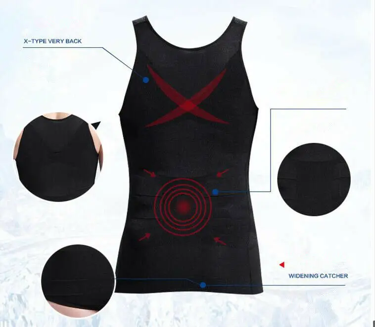 

Men's casual slimming abdomen shaping machine belly underwear shaping waist belt black and white shirt 2021 hot