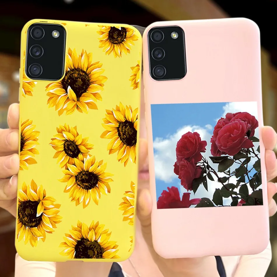 Чехол для Samsung A02s A025F мягкий матовый милый чехол-накладка Galaxy SM-A025F A 02S чехол-бампер