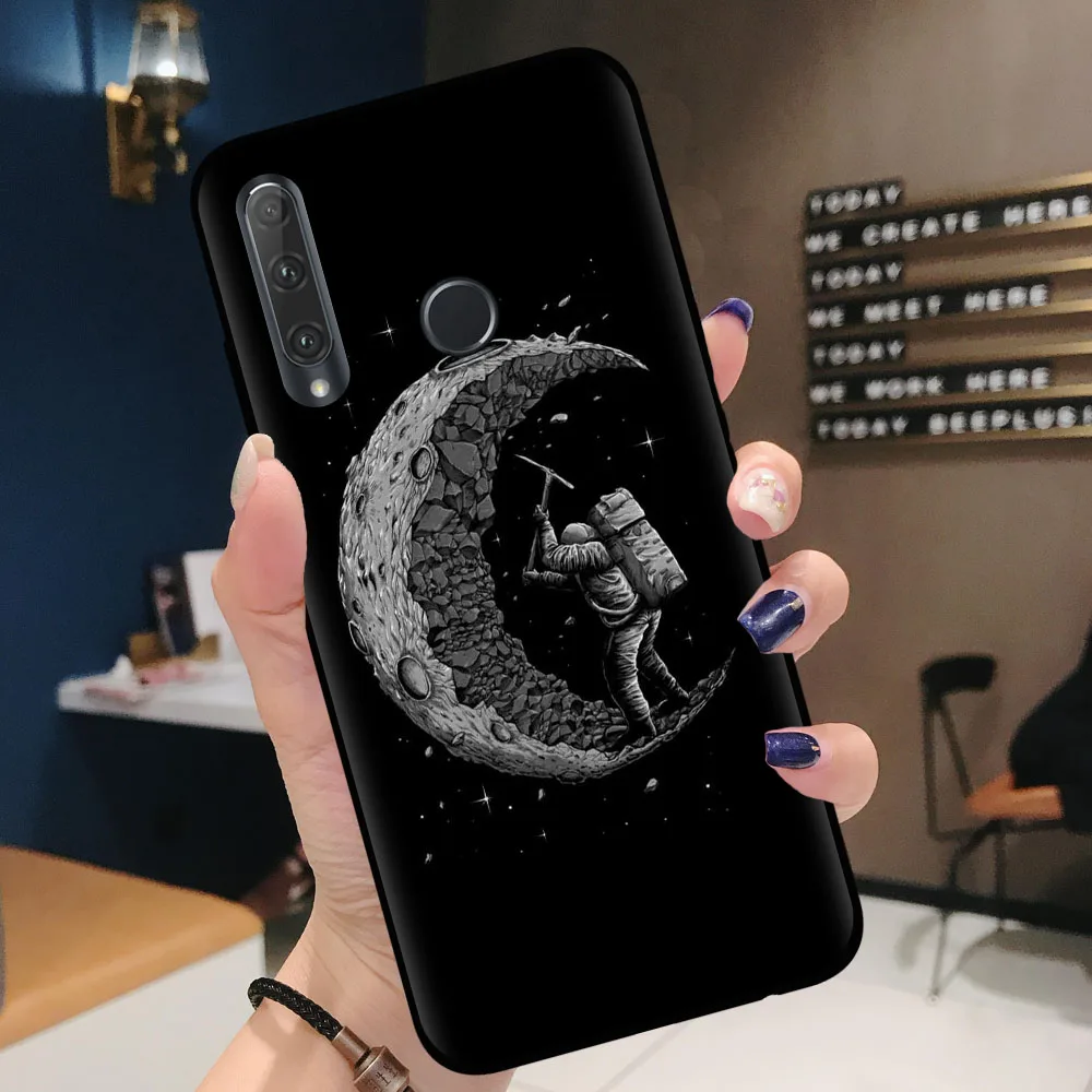 Чехол для телефона Space Moon Astronaut чехол Huawei P30 Honor 10 20 Lite Pro 10i 20i 8X 8C 9X мягкий