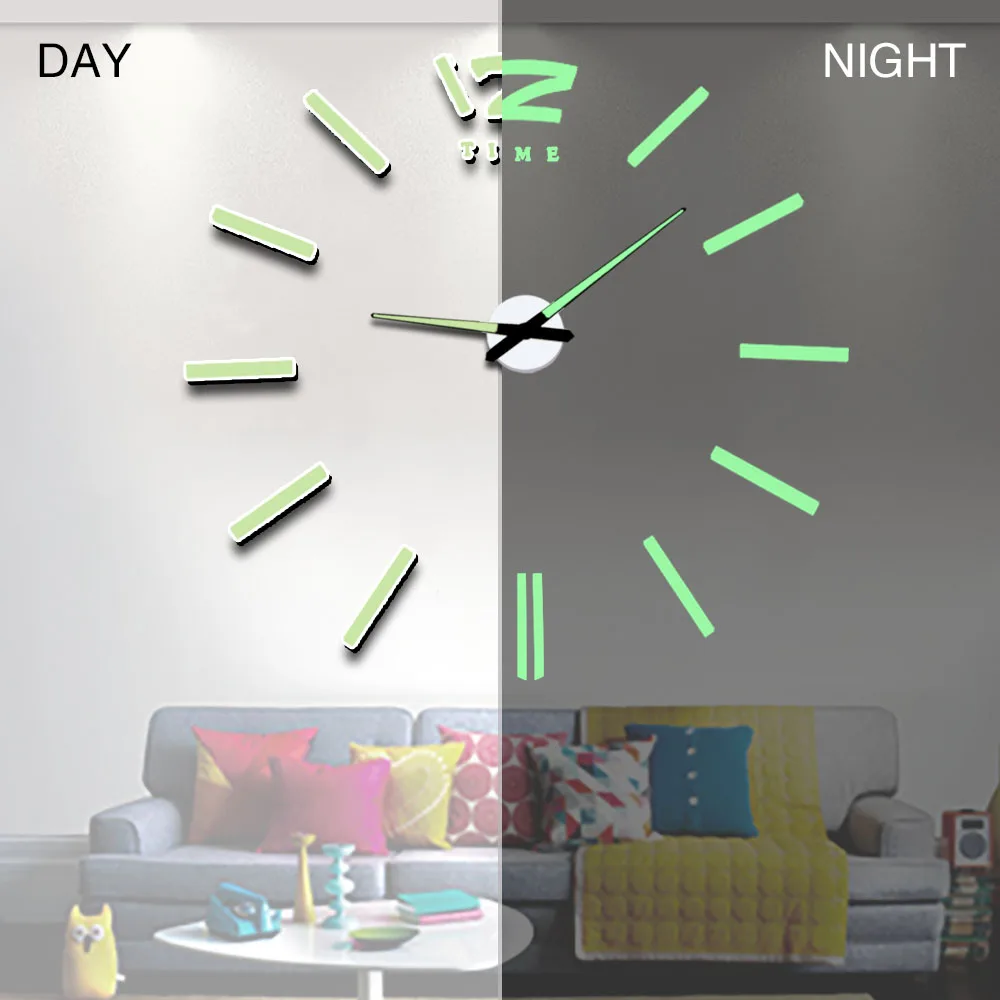 Кварцевые настенные часы 3D сделай сам тихие акриловые круглые современные