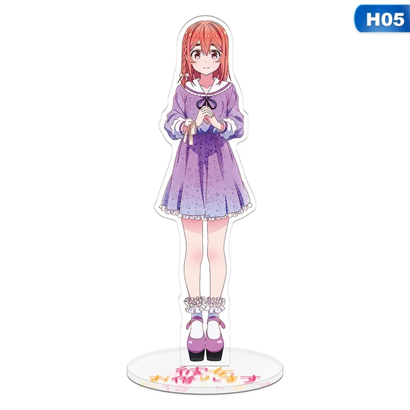 

21cm Manga Rent A Girlfriend Mizuhara Chizuru Nanami Mami Sakurasawa Sum Sarashina Ruka Anime Figures Acrylic Desk Stand Model