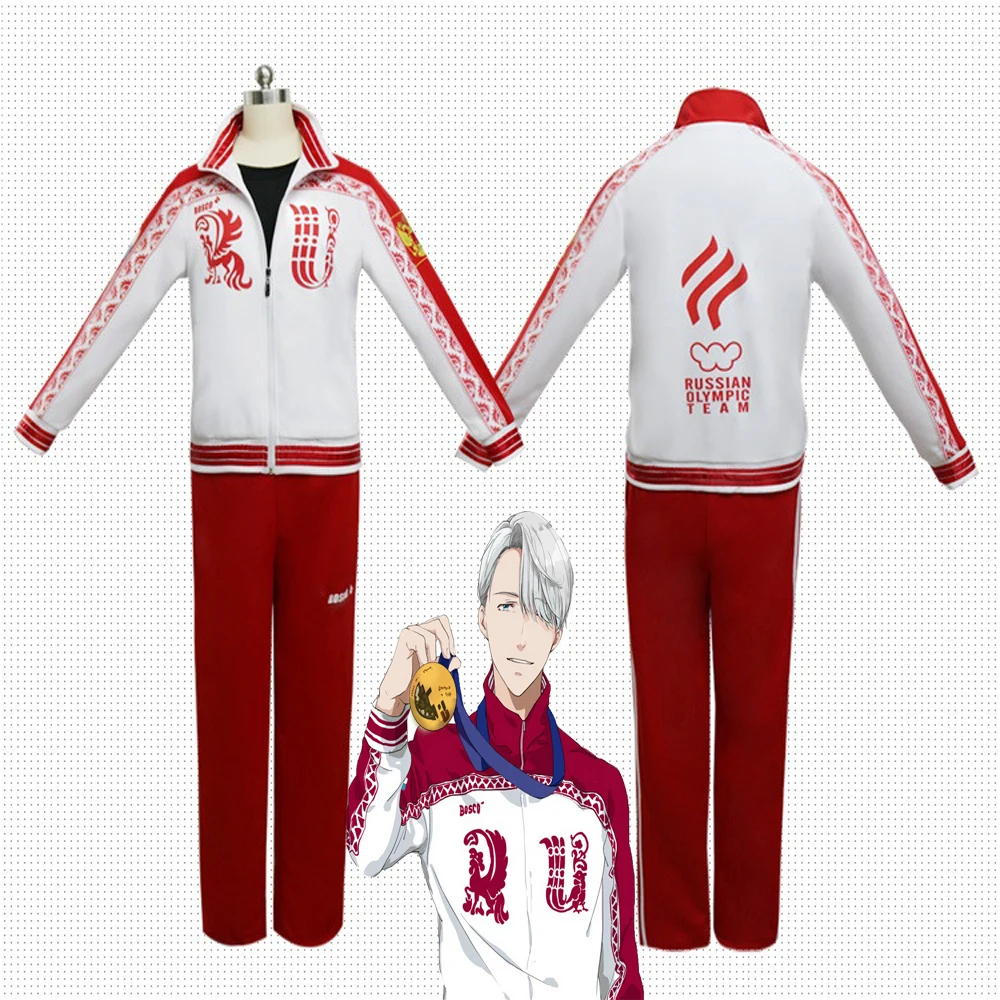 Горячий аниме Юри! Костюм для косплея No ice victor nikiforov одежда парик | Отзывы и видеообзор