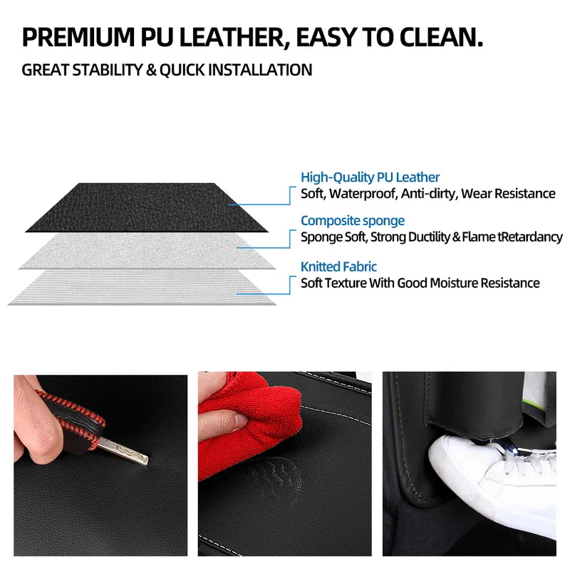 Скидка Подвесная сумка-Органайзер из искусственной кожи с множеством карманов для автомобильного сиденья, складной держатель, полка, органайзер д...