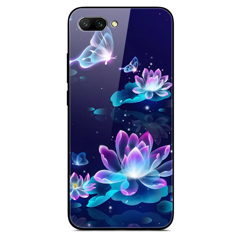 Стеклянный чехол для huawei Honor 10, чехол, роскошная задняя крышка из закаленного стекла, чехол для huawei Honor 10, чехол для Honor 10 lite, ТПУ Рамка