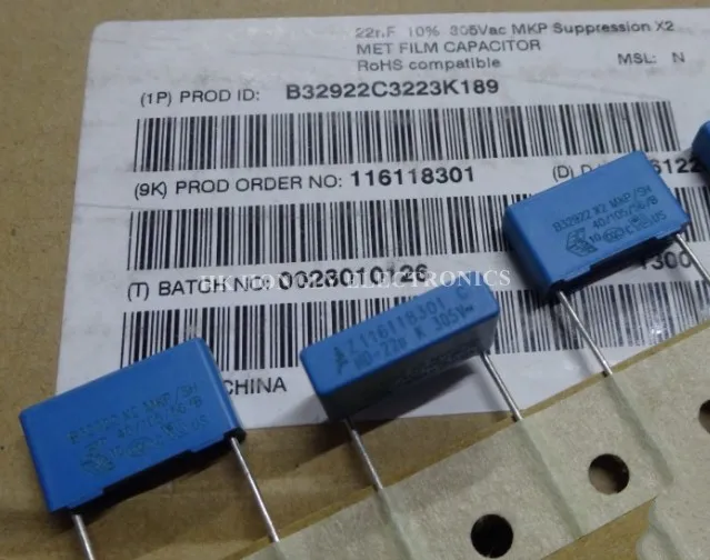 30 шт. B32922 X2 MKP/SH 22n 33n 47n K 10% 305V 10n 68n M 20% P = 15 мм 0 022 мкФ 033 047 01 с пленочный