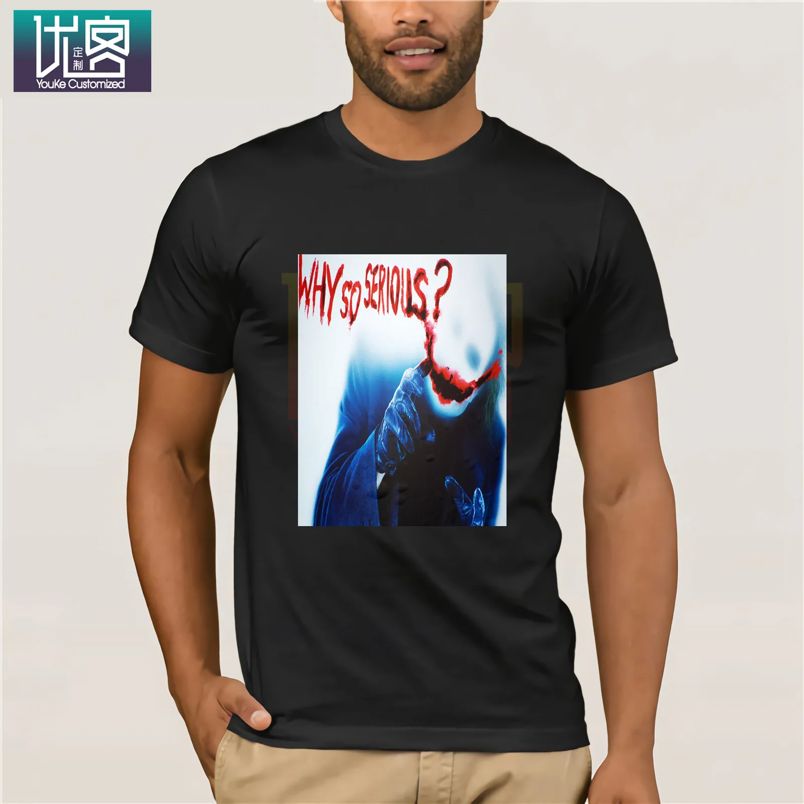 Футболка Бэтмен Темный рыцарь Джокер Почему так сложно мужской свитер DC для