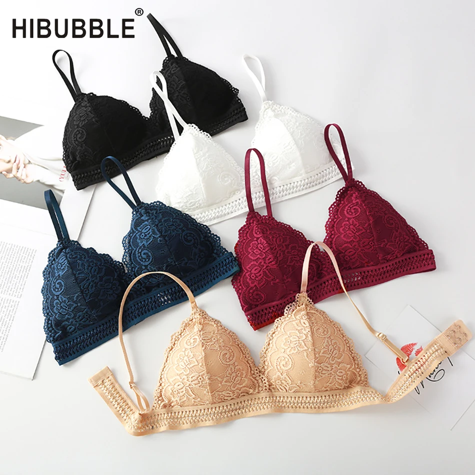 Сексуальный бюстгальтер без косточек с цветочным кружевом для девушек и женщин