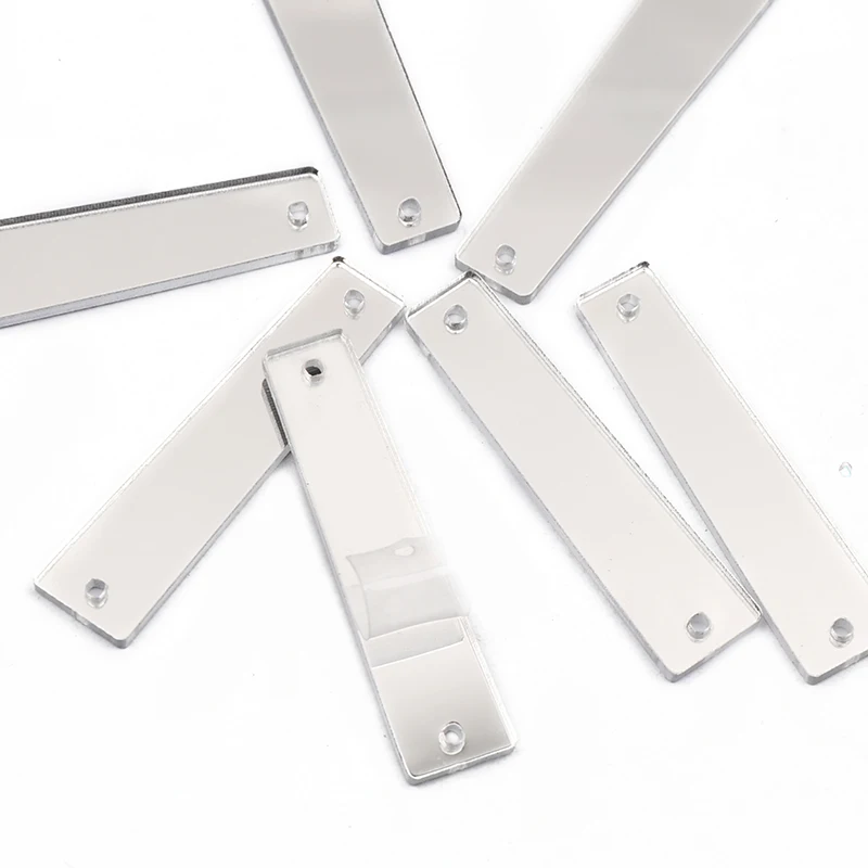 Полоски акриловые зеркальные YANRUO 30 шт. плоские стразы шьют на камнях и кристаллах