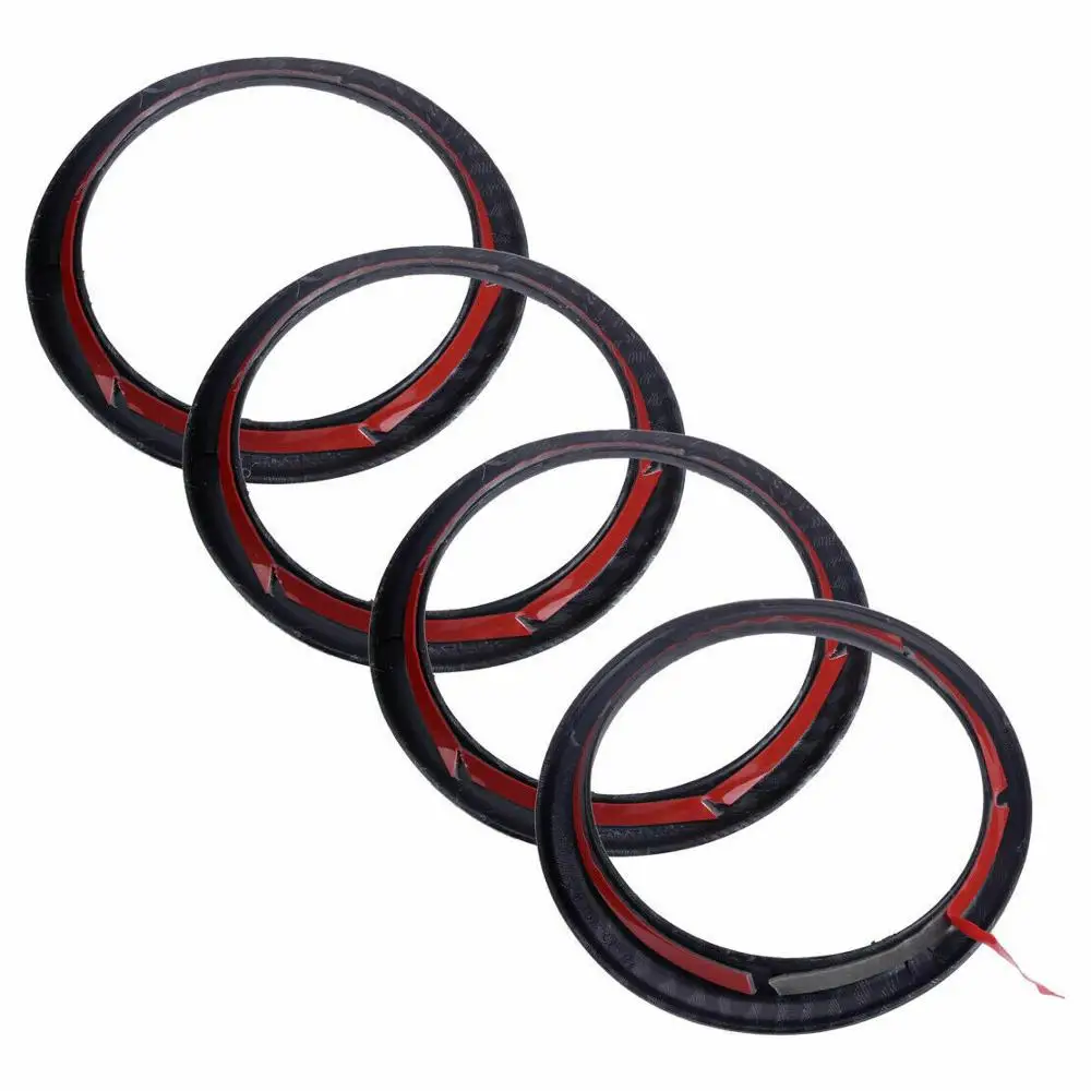EIDRAN 4pcs Carbon Fiber Texture Dashboard Air Vent Outlet Cover Trim Ring Fit For Jeep Wrangler JL 2018 2019 | Автомобили и