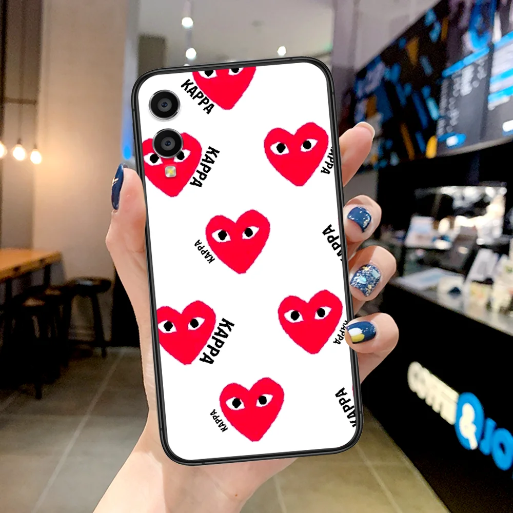 

Cdg play Luxury Phone Case For Huawei Honor 6A 7A 7C 8 8A 8X 9 9X 10 10i 20 Lite Pro Play black Hoesjes Trend Coque Soft Funda