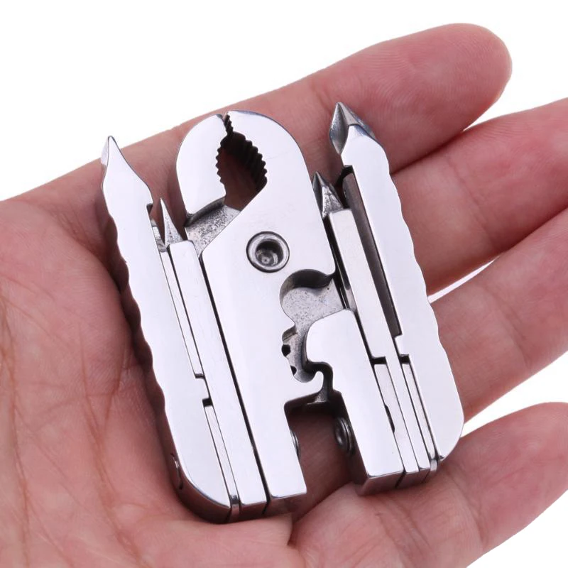 Stainless Steel Portable Outdoor Multitool Pliers Knife Keychain Screwdriver Mini Herramientas Multi Tools | Инструменты