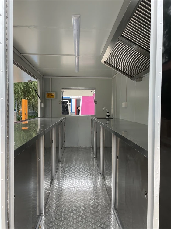 Быстрая доставка Мобильная тележка для быстрого питания длиной 4 м кухонные