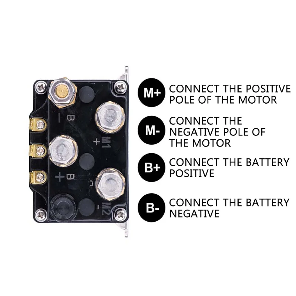 12 В 500 А Универсальный контактор лебедки соленоидный релейный контроллер IP67