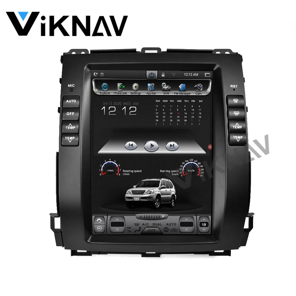 Для lexus gx470 для toyota land cruiser prado 120 2002-2006 2007 2008 2009 android Авторадио автомобильное радио gps