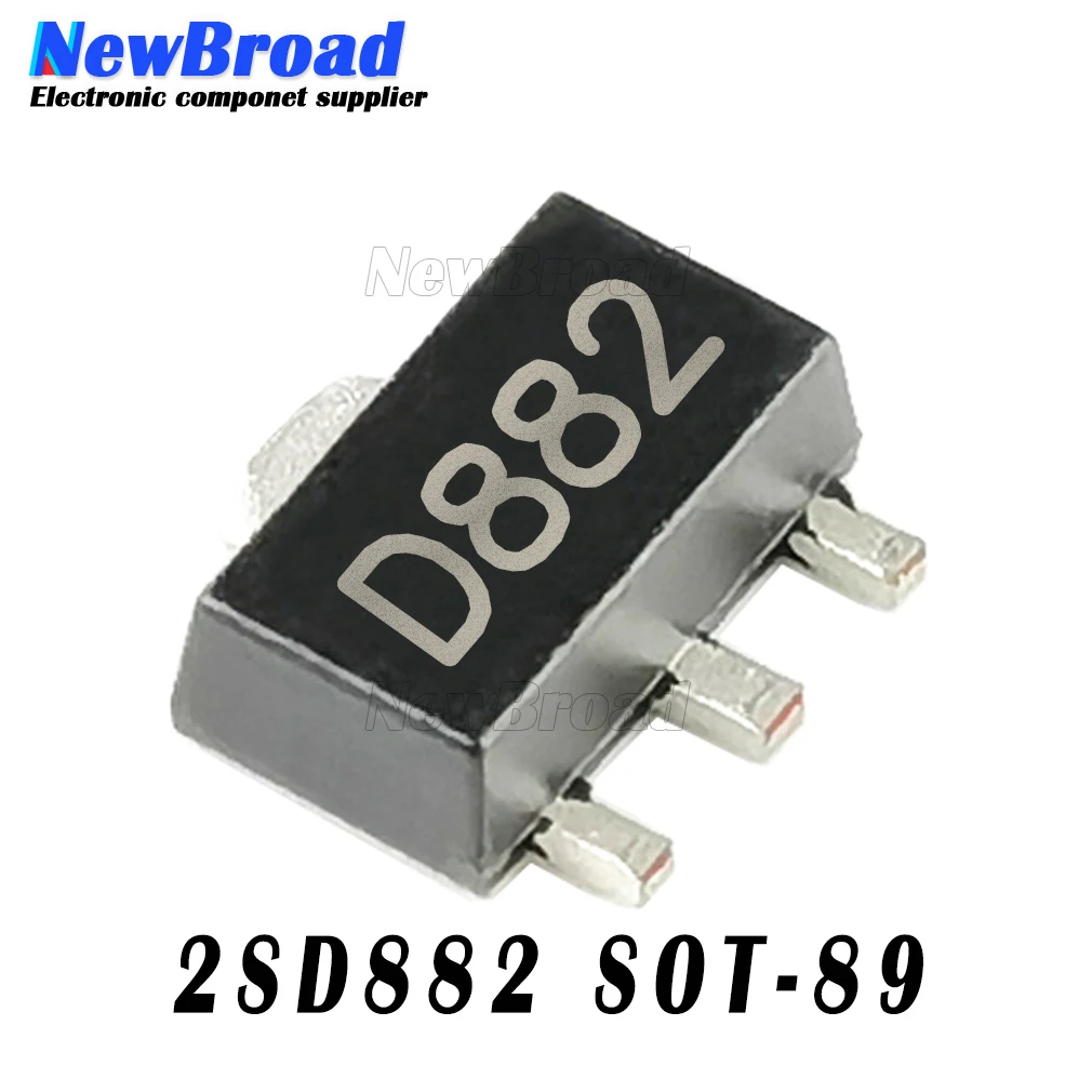 10 шт. D882 SOT89 2SD882 SOT-89 30 В/3A/30 Вт 882 SMD новый и оригинальный чипсет IC - купить по