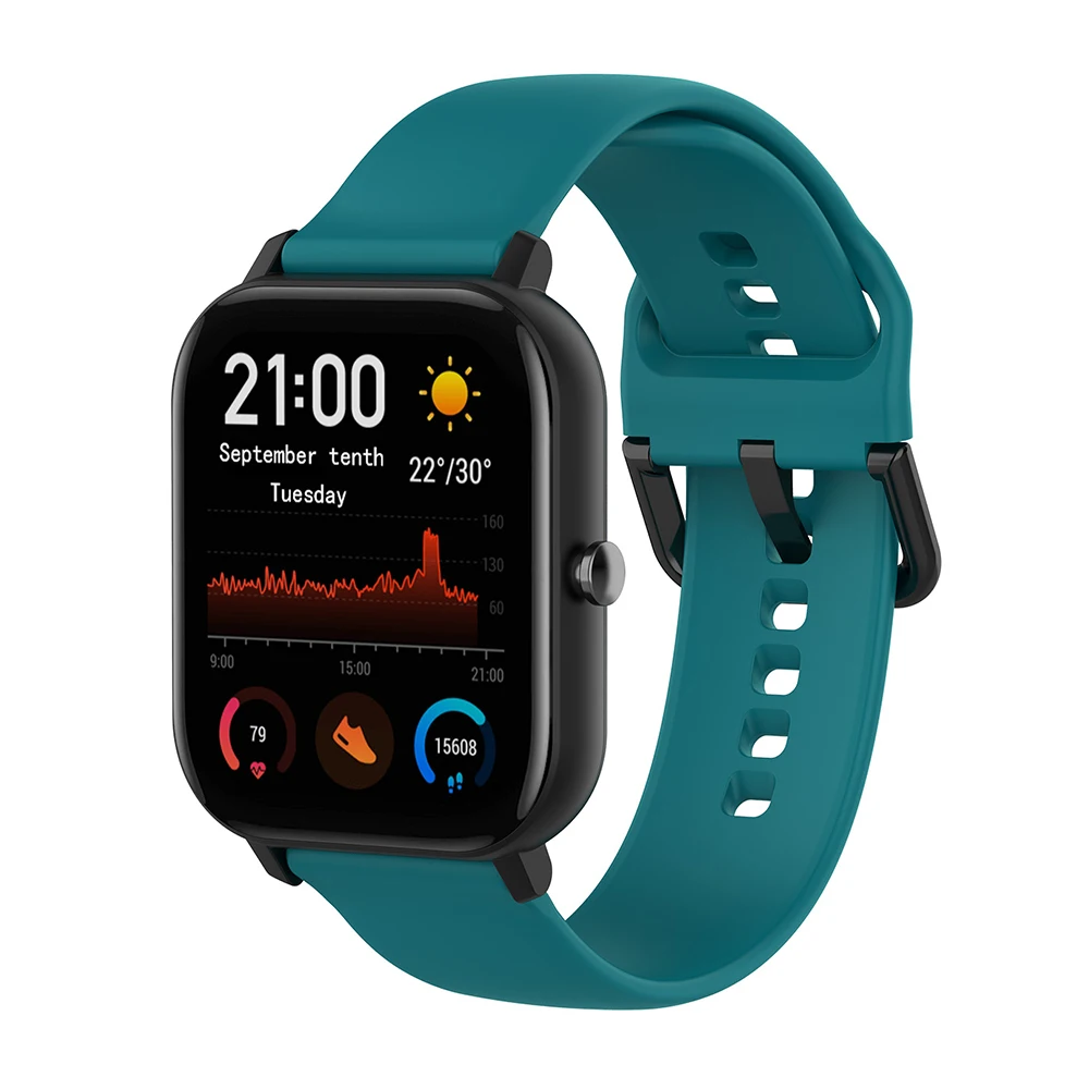 20mm Watchband Bracelet for Huami Amazfit GTS GTR Bip Lite Smart Watch Band Silicone Sport Wrist Strap Replacement Wristband | Электроника
