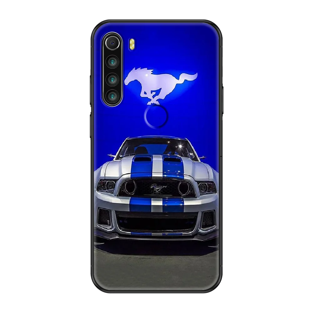 

Fords Car Mustang Phone case For Xiaomi Redmi Note 7 7A 8 8T 9 9A 9S 10 K30 Pro Ultra black luxury cover pretty Etui silicone