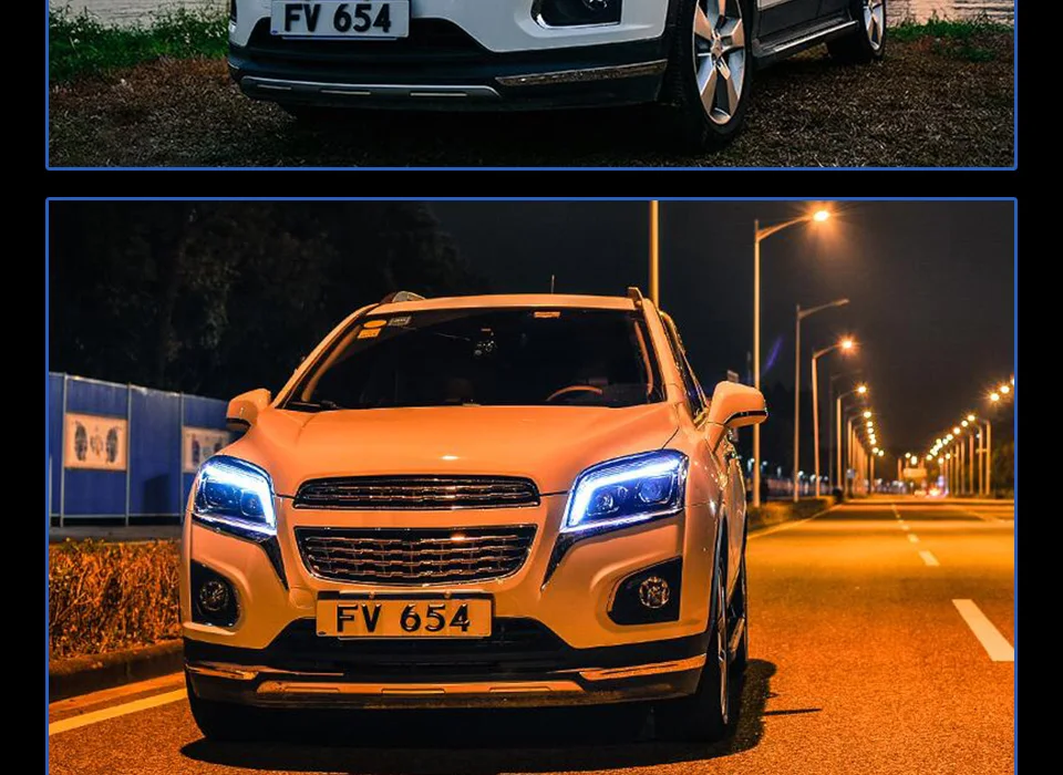 Головной фонарь для Chevrolet Trax 13-17 трекер фары Противотуманные фары Дневные ходовые огни DRL H7 светодиодный Биксеноновая лампа автомобильные аксессуары