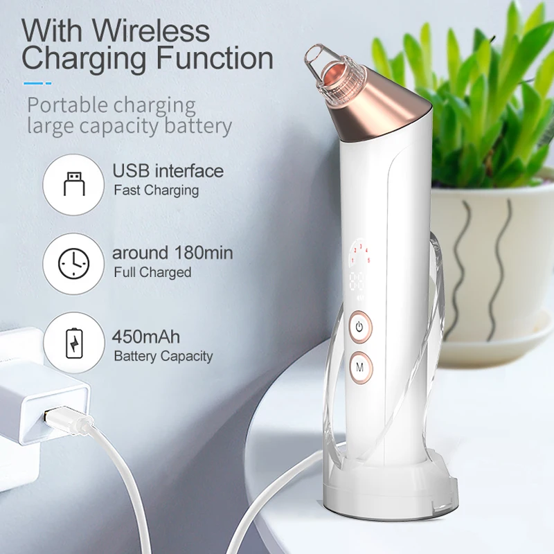 Аппарат вакуумный Электрический для удаления черных точек и акне | Инструменты