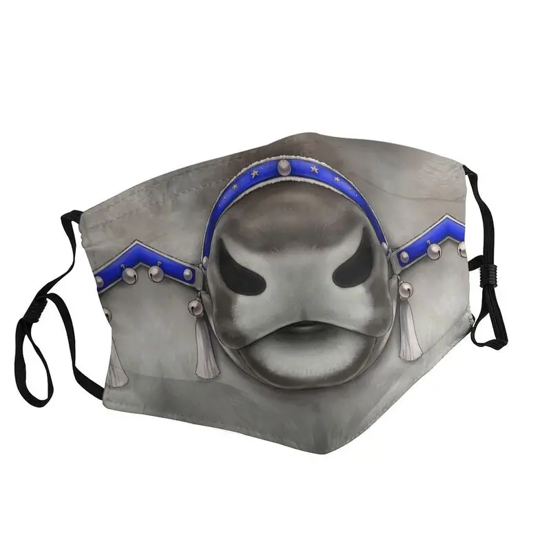 

Winter Reindeer Face Face Mask Men Women Anti Haze Animal Horned Deer Mask Protection Respirator Non-Disposable Mouth Muffle