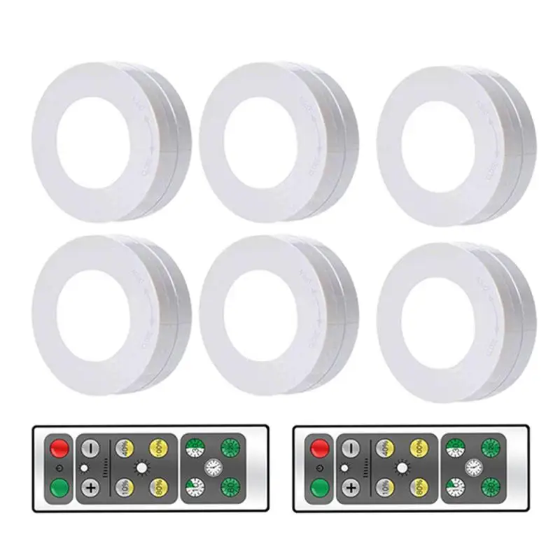 LED Night Light Kid's Bedroom Baby Feeding Eye Protection Battery Power Round Motion Sensor Light Remote Lamp For Home Decor