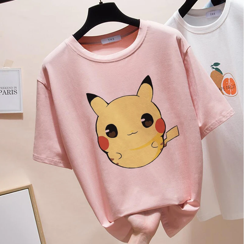 Kawaii Harajuku футболка женская Pokemon Gothic Poleras Mujer De Moda Vogue Camiseta винтажная уличная в