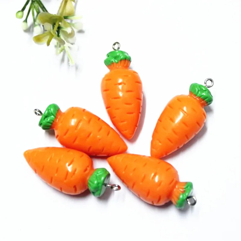 10 шт. милый 3D фальшивый нож из моркови смолы для самостоятельного изготовления