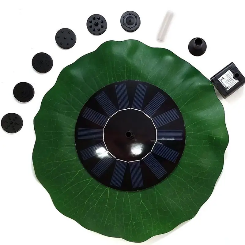 Форма листа лотоса водяной насос 7 в водонепроницаемый солнечный фонтан садовый