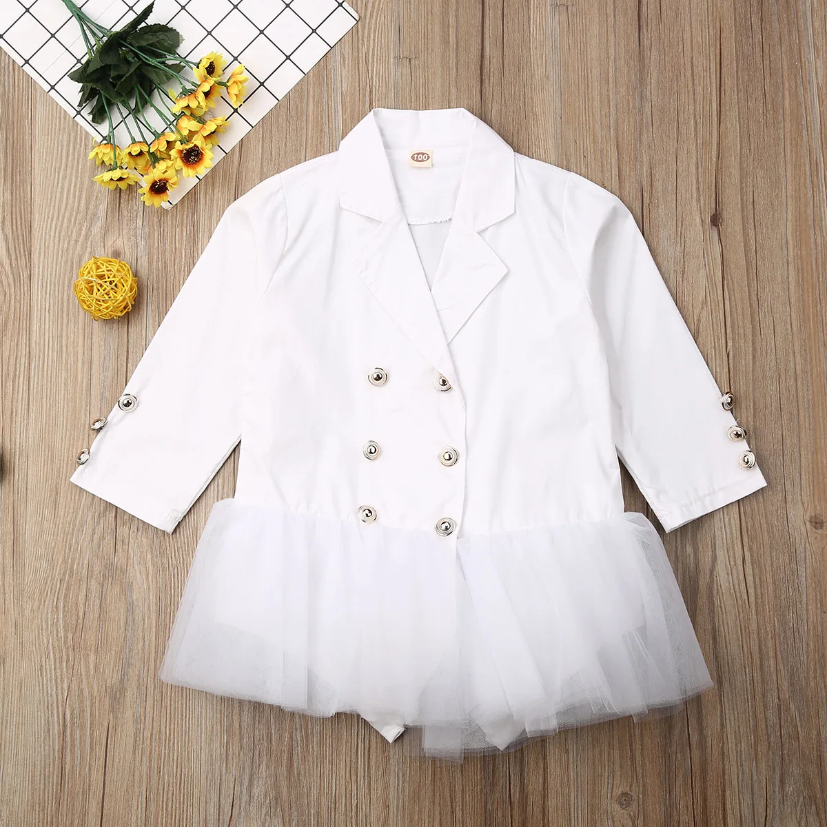 Новинка осени Детский плащ для девочек Модное детское платье с кружевными