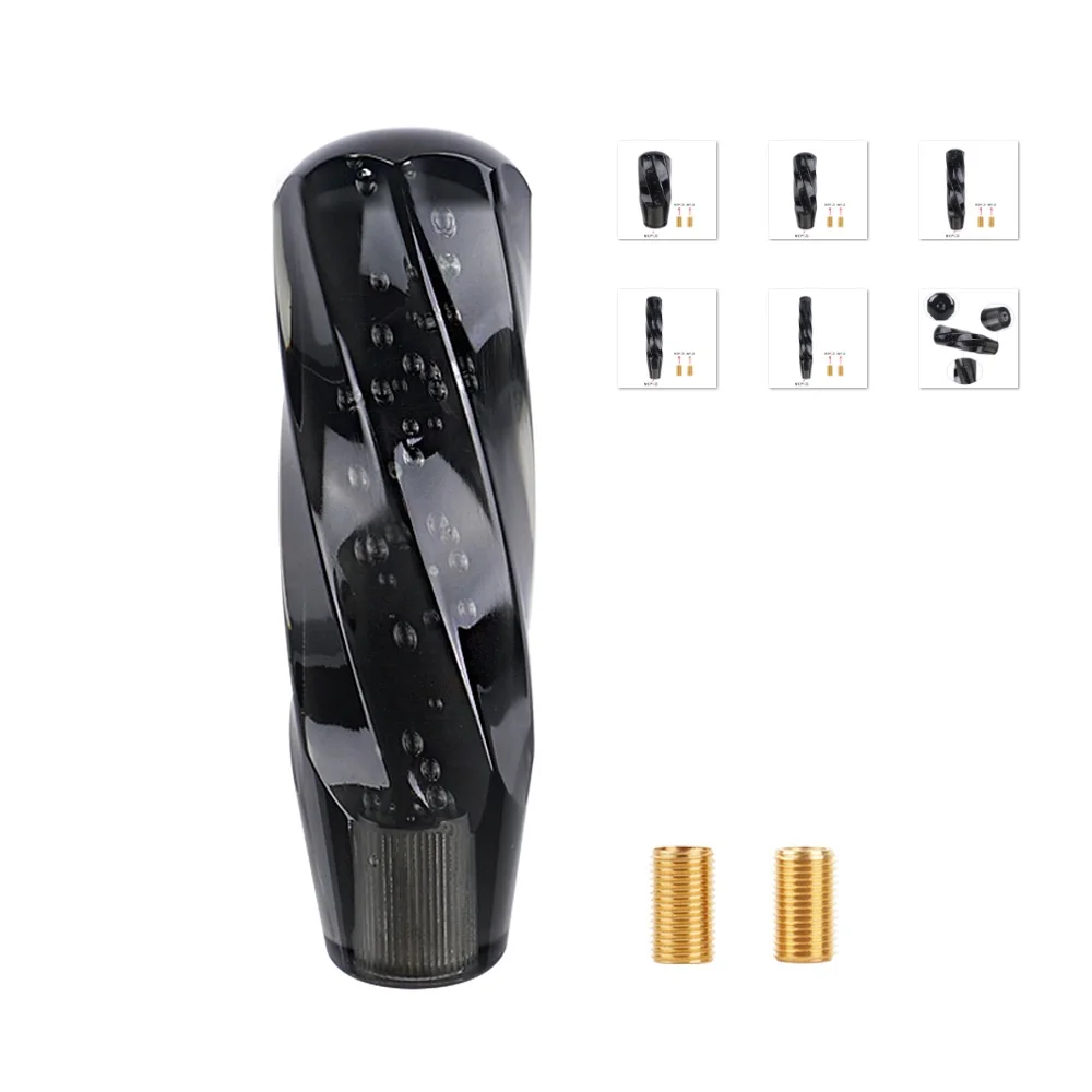 

Ручка переключения передач в автомобиль, Ручка рычага переключения передач из черной прозрачной смолы, ручка переключения передач, 10, 15, 20, 25...