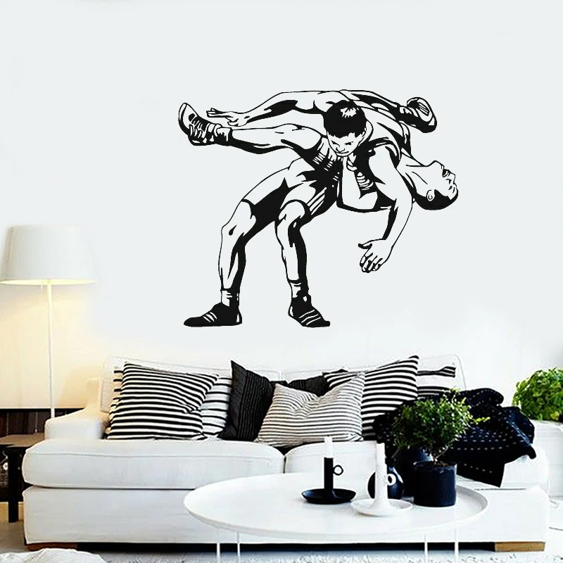 Спортивная настенная Виниловая наклейка для борьбы комнатная Переводные