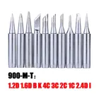 Набор наконечников для паяльника серии 900M-T 10 шт.лот, сменная сварочная головка для паяльной станции Hakko 936, инструмент для переделки BGA