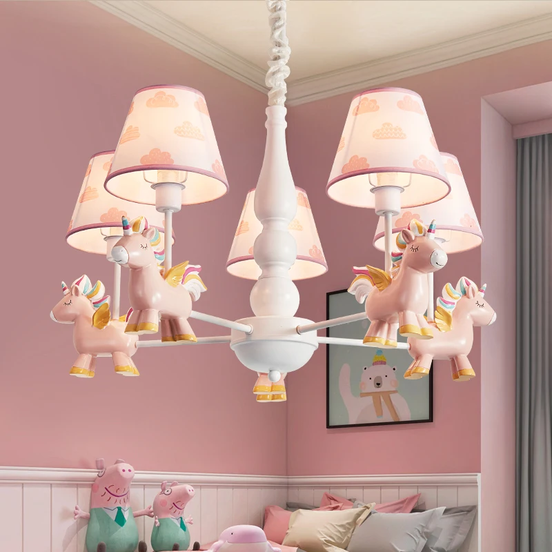 Современная люстра в скандинавском стиле для детской комнаты креативный