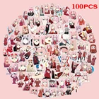 100 шт.упак. аниме FRANXX Стикеры DIY чехол для телефона Чемодан ноутбук Водонепроницаемый ПВХ Материал граффити Стикеры игрушка Стикеры