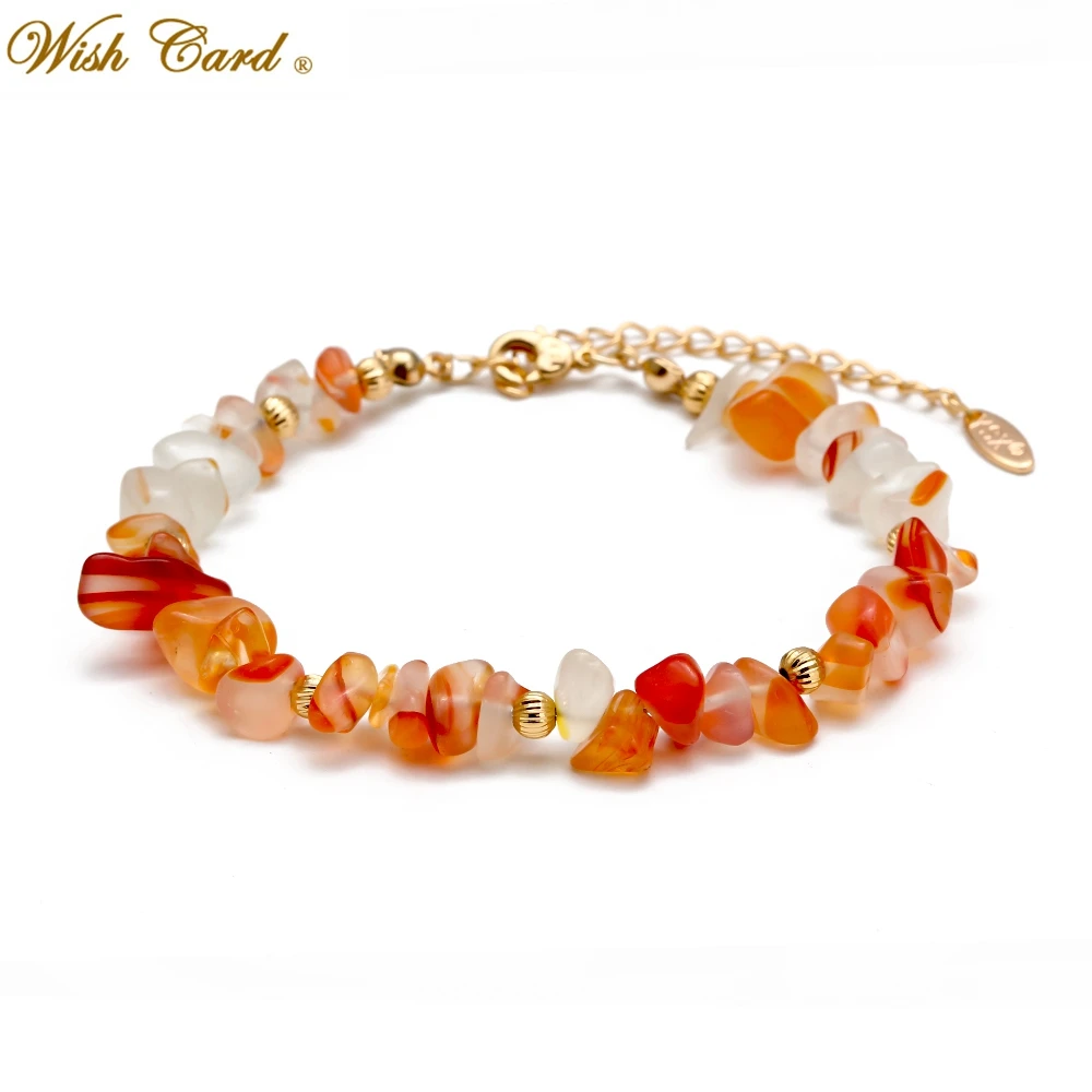 Wish Card красивый необычный разноцветный браслет из натурального камня серия Hazy