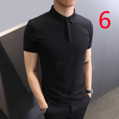 

Summer new thin fashion slim half-sleeved clothes men's short-sleeved t-shirt pure cotton