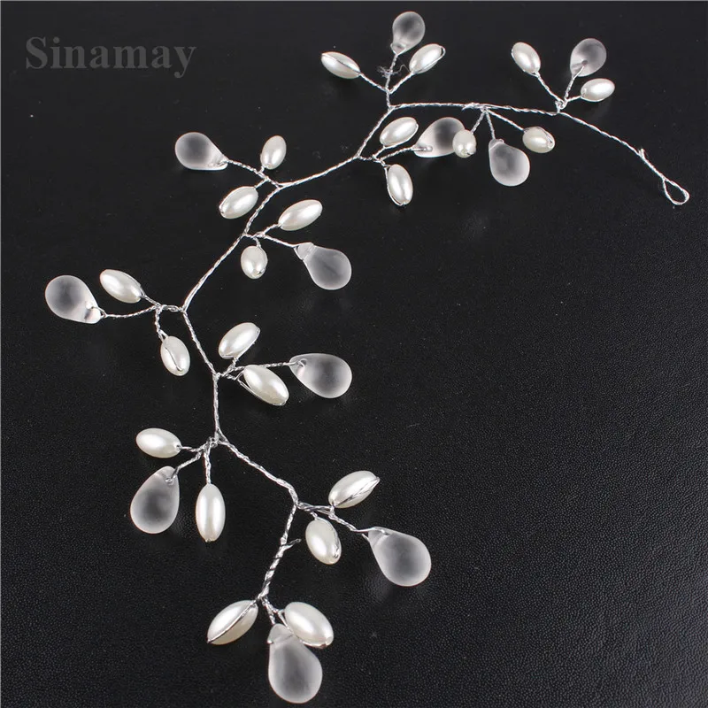 

Bridal Wedding Hair Accessories With Peals Flower Hair Combs Headdress Bride Hair Jewelry Hair Pins Chic Gifts Women Headwear
