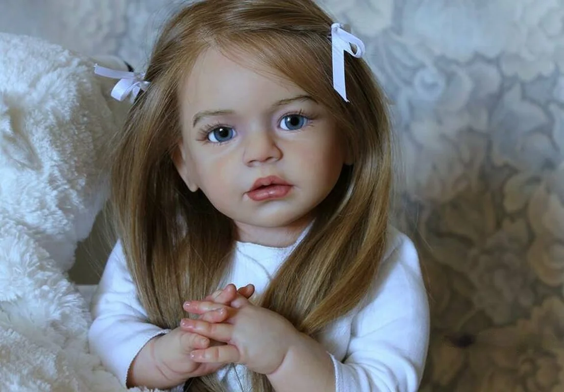 

25inch ISABELLA Reborn Doll Kit Toddler SIZE Princess Doll Kit with Half body and eyes Soft Touch Unfinished Unpainted Doll Part