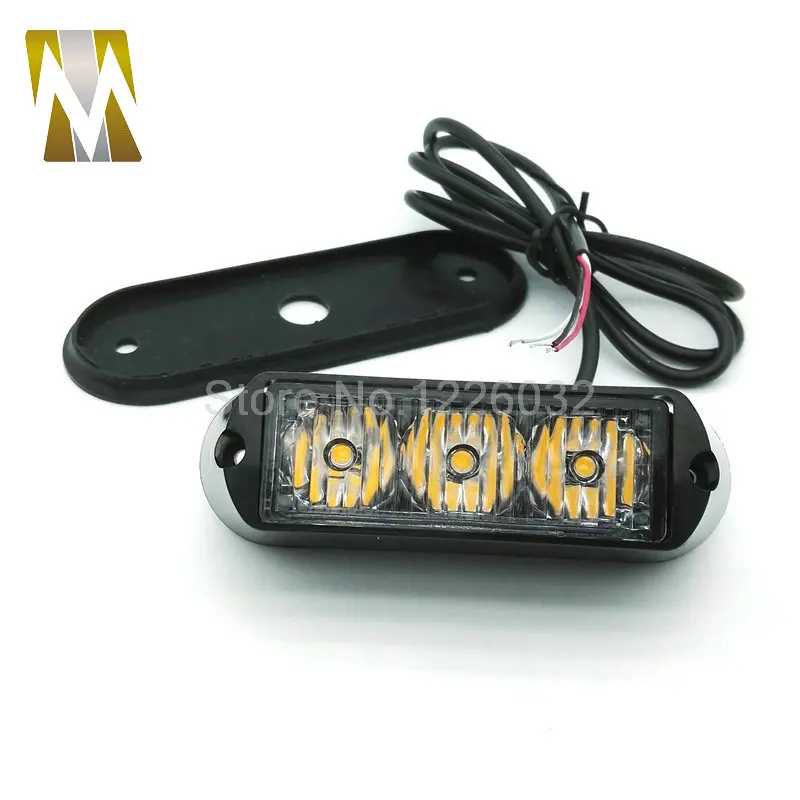 5 цветов высокого Мощность 12V/24V 3 светодиодный Водонепроницаемый автомобиль