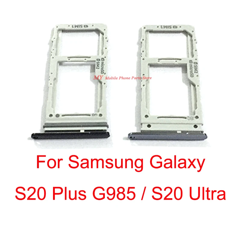 Двойной лоток для Sim-карты с картридером Samsung Galaxy S20 Plus + G985 / Ultra G988 Micro SD | Мобильные